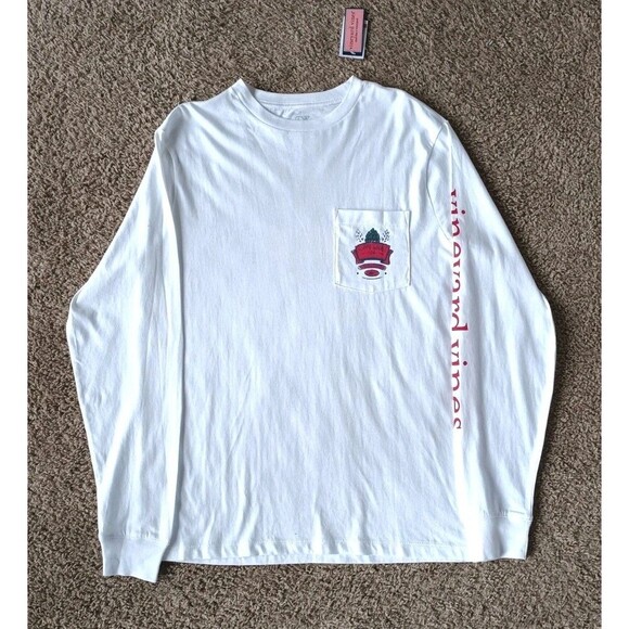 Vineyard Vines Other - Vineyard Vines T-Shirt Men's Small Whale White Long Sleeve